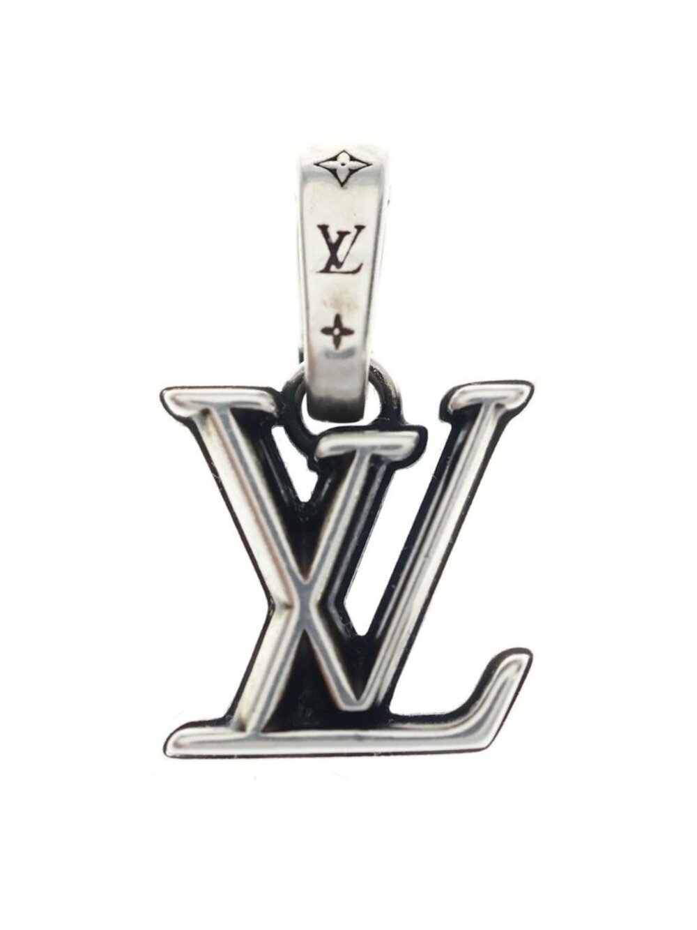 Louis Vuitton Charm LV Dimension Pendant Silver